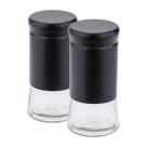 Kit Dois Porta Condimento e Saleiro Preto com Tampa Weck