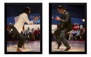 Kit Dois Quadros Pulp Fiction Mia & Vincent Cena Dança
