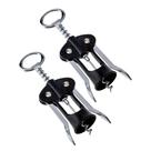 Kit Dois Saca Rolhas de Vinhos Aço Inox Weck