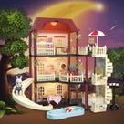 Kit Dollhouse MITCIEN Little Critters Bunny com piscina e escorregador