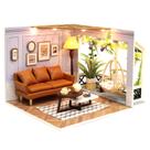 Kit Dollhouse Roroom DIY Miniature com móveis, LED e capa Kit Dollhouse Roroom DIY Miniature com móveis, LED e capa
