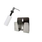 Kit Dosador de detergente com suporte p/ esponja em inox