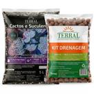 Kit Drenagem e Substrato Suculentas Pro 5 Litros