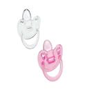Kit Duas Chupetas Ortodônticas Kuka Para Bebê Transparente e Colorida