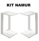 Kit Duas Mesinha Com Encaixe Para Sofá Ideal Para Notebook