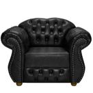 Kit Duas Poltronas Chesterfield Merlo Corano Preto / decoracao, sala tv estar, recepcao