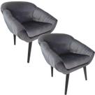 Kit Duas Poltronas Giovana em Sued Premium