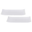 Kit Duas Travessa de Melamina Retangular com canto 36,4 x 20,2 x 3,3 cm WECK