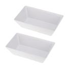 Kit Duas Travessas de Melamina Gourmet 25 x 15 x 7cm WECK Kit Duas Travessas de Melamina Gourmet 25 x 15 x 7cm WECK