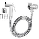 Kit Ducha Higiênica Completa Banheiro Engate Flexível Inox 2,00m + Gatilho Top Branco + Registro Kit Ducha Higiênica Completa Banheiro Engate Flexível Inox 2,00m + Gatilho Top Branco + Registro