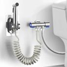 Kit Ducha Higiênica Completa Com Registro E Mangueira Inox Banheiro Entrega Ágil