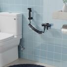 Kit Ducha Higiênica Em Inox 304 Registro Dupla Saída Mangueira 1,5m Gatilho Banheiro Lavabo Lavanderia Kit Ducha Higiênica Em Inox 304 Registro Dupla Saída Mangueira 1,5m Gatilho Banheiro Lavabo Lavanderia