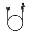 Kit ducha pop black preta confort 1/4 volta abs inox 120cm blukit