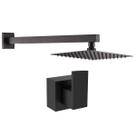 Kit Ducha Quadrada 20x20 Slim Ultra Fina + 1 Acabamento para Registro base Docol Alavanca de 1/2 ou 3/4 Preto Fosco Kit Ducha Quadrada 20x20 Slim Ultra Fina + 1 Acabamento para Registro base Docol Alavanca de 1/2 ou 3/4 Preto Fosco