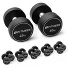Kit Dumbbell Rubber Elite em pares de 22, 24, 26, 28 e 30kg Kit Dumbbell Rubber Elite em pares de 22, 24, 26, 28 e 30kg