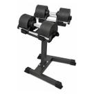 Kit Dumbell Ajustável 32kg Ahead Sports Com Suporte Rack Profissional