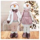 Kit Dupla Boneco Natal Boneco De Neve Rosa Natalino Kit Dupla Boneco Natal Boneco De Neve Rosa Natalino