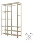 Kit Dupla Prateleira Dobrável Pinus Portátil e Organizador Pinus Para Cozinha Rústica Moderno Kit Dupla Prateleira Dobrável Pinus Portátil e Organizador Pinus Para Cozinha Rústica Moderno