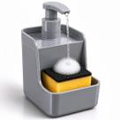 Kit Duplo 2 Dispenser Detergente UZ Porta Esponja Organizador Compacto de Pia