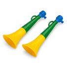 Kit Duplo Cornetas Nº 3 29cm Som Alto Torcida Festa Diversão Líder Brinquedos Kit Duplo Cornetas Nº 3 29cm Som Alto Torcida Festa Diversão Líder Brinquedos