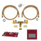 Kit Duplo Gas Encanado Mangueira 2mtsglp/gn Completo