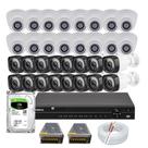 Kit Dvr Intelbras 32 Canais H.265 32 Câmeras Full Hd 1080P 20 Metros