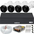 Kit DVR Intelbras 8 canais 1108c H.265 sem HD 4 câmeras Vhl 1120B