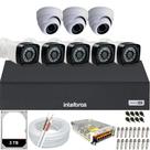 Kit DVR Intelbras 8 canais 3TB 8 câmeras Full HD 1080p Infra 20m