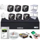 Kit Dvr Intelbras 8 Canais H.265 1tb 8 Câmeras Full Hd 20m+Grade de Proteção Completo