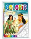 Kit econômico 8 livros para colorir infantis - solapa bíblia - RIDEEL