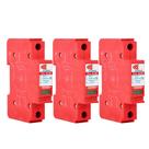 Kit econômico c/ 3 dispositivos de proteção contra raios com dps clamper front v 275v 20ka