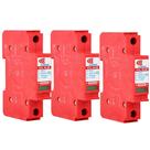 Kit econômico c/ 3 dispositivos de proteção contra raios com dps clamper front v 275v 45ka