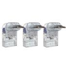 Kit econômico c/ 3 protetores contra surtos clamper pocket fit 3p 10a transparente Kit econômico c/ 3 protetores contra surtos clamper pocket fit 3p 10a transparente