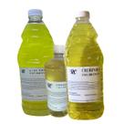Kit Economico Cha Branco Cheirinho e Alcool 2 litros Limpador Perfumado 1lt