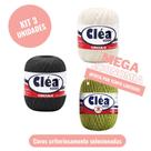 Kit ecônomico cléa 1000 cores preto, offwhite, folha oferta limitada