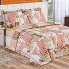 Kit Edredom Bouti Casal King 03 Peças Dupla Face Estampado