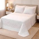 Kit Edredom c/ porta travesseiro Lavive Encanto Doce Jardim 200 Fios Tamanho:King