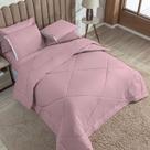 Kit Edredom Cama Quarto Queen Fronha 03 Peças Dupla Face Cor::RoseQuantidade de Peças::Kit Edredom 06 Peças Kit Edredom Cama Quarto Queen Fronha 03 Peças Dupla Face Cor::RoseQuantidade de Peças::Kit Edredom 06 Peças