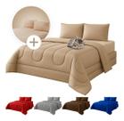 Kit Edredom Casal Dubai E Jogo De Lençol Casal 3 Peças Kit Edredom Casal Dubai E Jogo De Lençol Casal 3 Peças