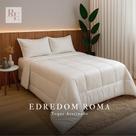 Kit Edredom Com Fronhas Casal/Queen 2,40m X 2,20m Roma Dupla Face Micropercal 400 Fios Tamanho Gigan