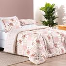 Kit Edredom King Bouti 03 Peças Rosa Matura