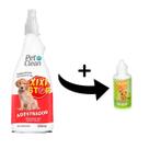 Kit Educador P/ Cães Pet Clean Xixi Stop + Xixi Aqui