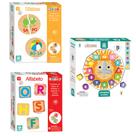 Kit Educativo Alfabetização Completo: Aprendendo Alfabeto, Sílabas E Horas - NIG