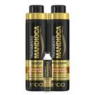 Kit Eico Mandioca Shampoo Hidratação 800ml e Condicionador Leave-in 750ml + Megadose 45ml Fortalecimento E Crescimento Capilar