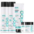 Kit Eico Professional Cachos Mágicos Shampoo Condicionador Mascara e Leave-in Finalizador