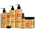 Kit Eico Toque Final Shampoo 515ml Condicionador 515ml Máscara 500g Creme de Pentear 500ml Óleo em Creme 190ml Óleo Reparador 100ml