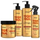 Kit Eico Toque Final Shampoo 515ml Condicionador 515ml Máscara 500g Fluído 200ml