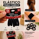 Kit Elástico de Cabelo Preto 12 Unidades Kit Elástico de Cabelo Preto 12 Unidades