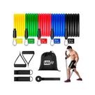 Kit Elástico De Tensão Power Tube Exercício Academia Ginástica