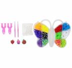 Kit Elásticos Infantil Pulseira Caixa Borboleta -Shiny Toys
